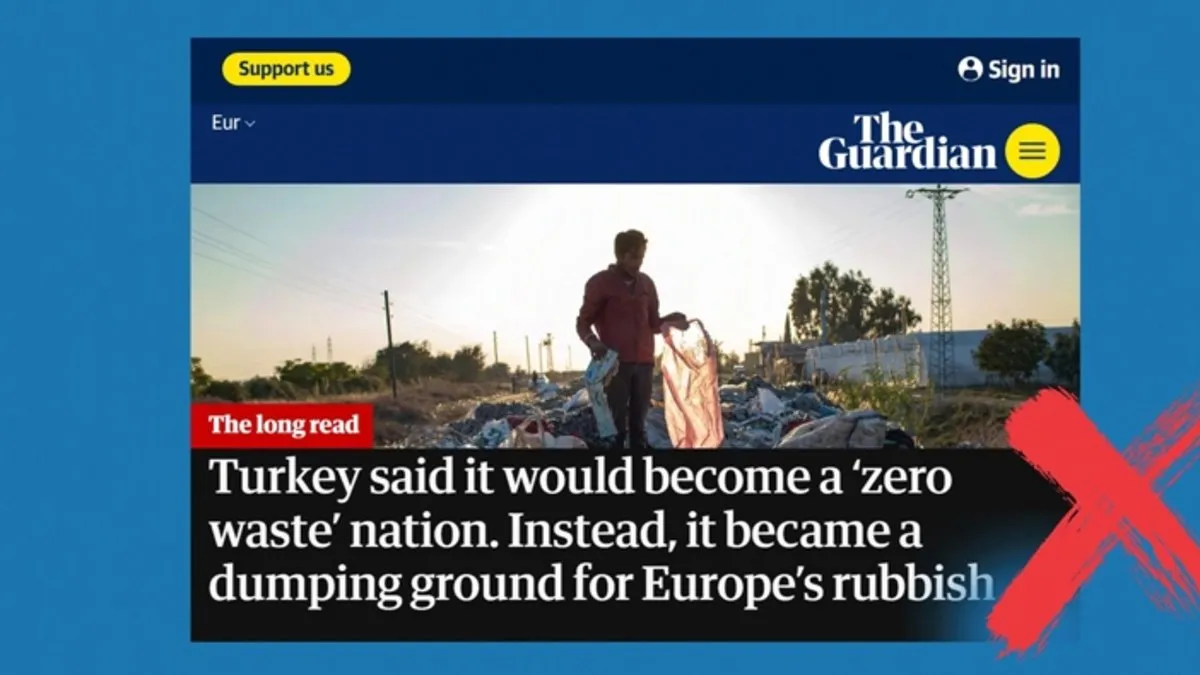 DMM’den The Guardian’ın “Sıfır atık” iddiasına yalanlama: Manipülasyon içerdiği tespit edilmiştir