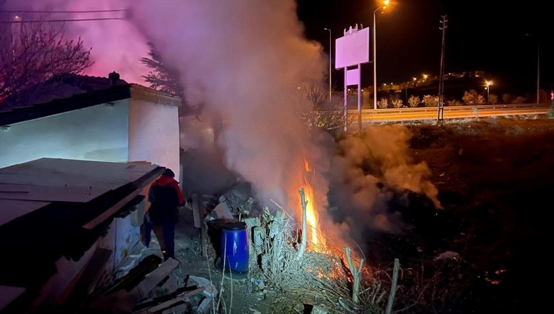 Dinlenme tesisinde yangın paniği